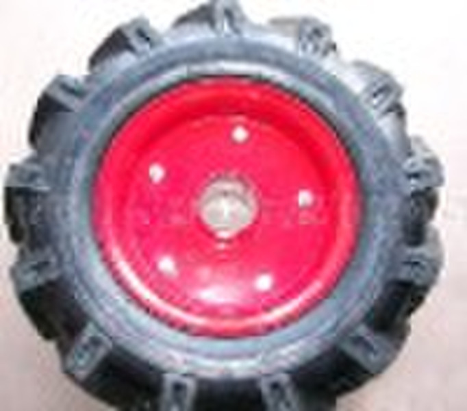 16"pneumatic rubber wheel with steel rim