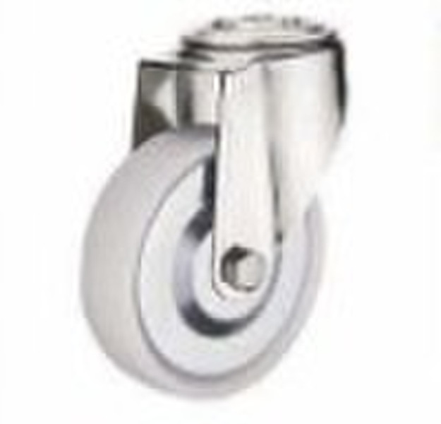 Industrial white PP bolt hole caster