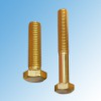 brass hexagonal bolt