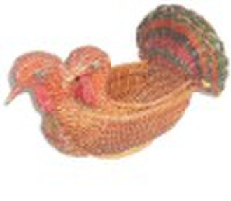 wicker animal basket for storage