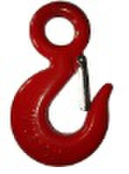 G80 US Type eye hoist hook with safety latch