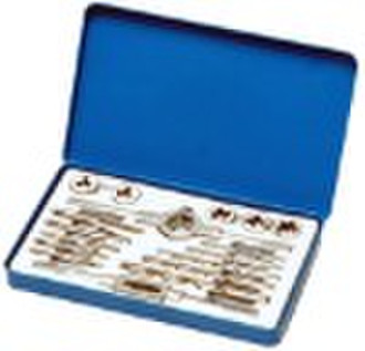 17pc mertic  threading tap and die set