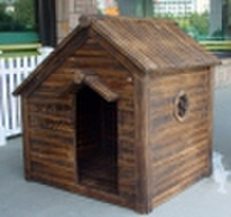 wooden dog cage