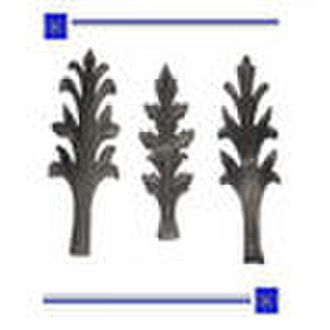 Wrought iron ornamental fence scroll