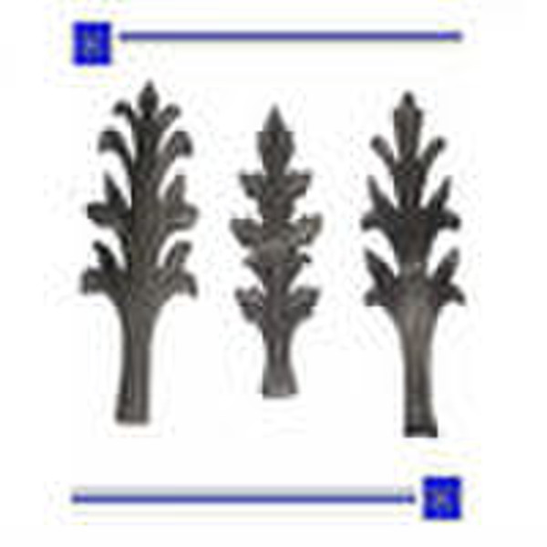 Wrought iron ornamental fence scroll