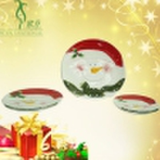 Christmas ceramics plate