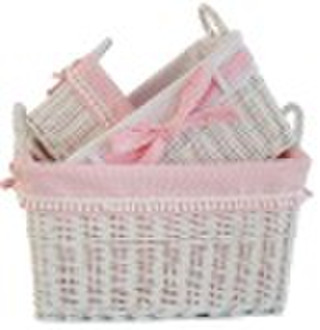 white willow basket