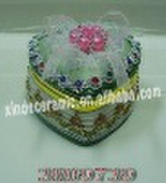 Jewelry Box,Ceramic Jewelry Case,Decorative Jewelr