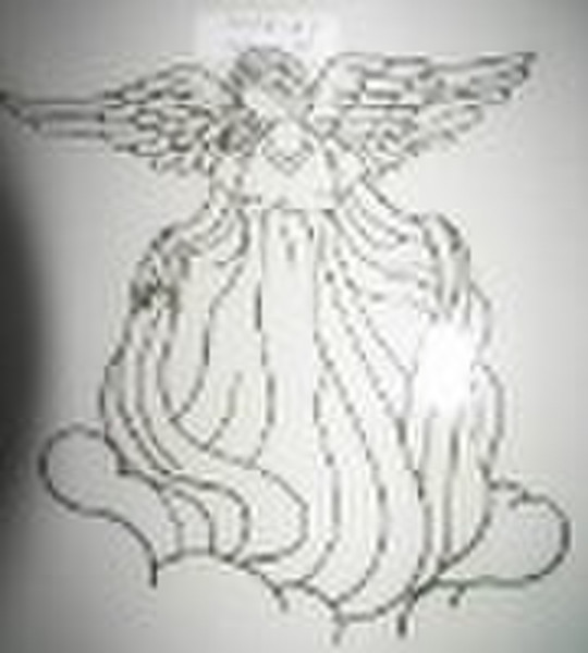 Flat Metal Angel Wall Decor.