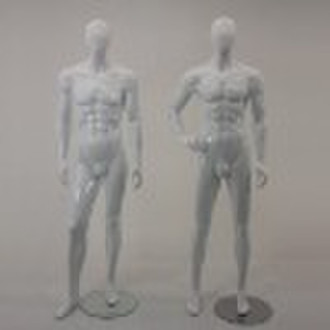 玻璃纤维强化塑料有光泽的男性人体模特