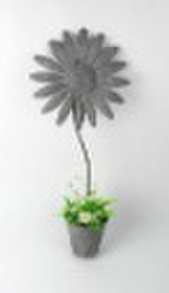 100390F-sunflower metal wall pant holder