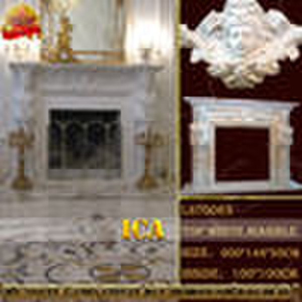 Marble fireplace