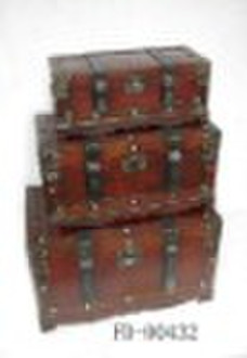 antique wooden trunk(wood craft)