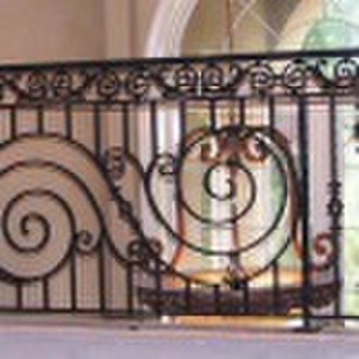 Ornamental wrought iron fence