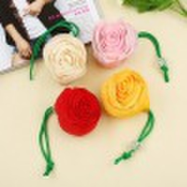 folded rose shopping bag