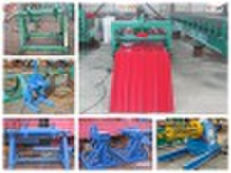 colored tile roll forming machine