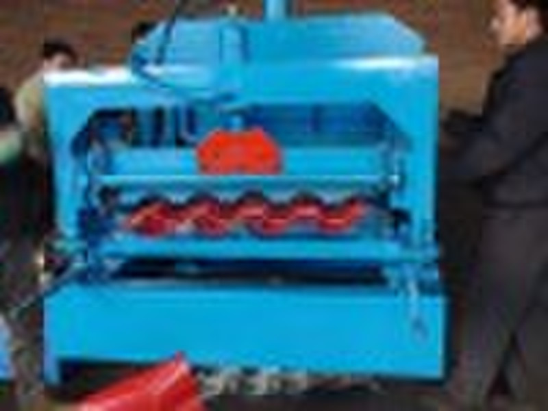 Glazed tile roll forming machine
