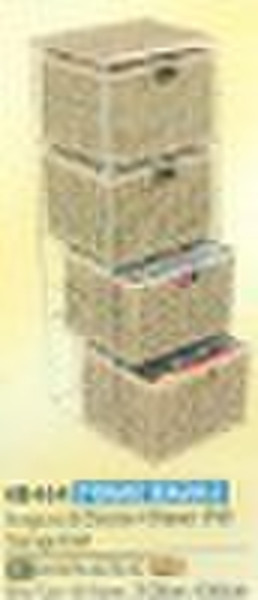 Seagrass & Chrome Storage Tower DVD SizeKB464