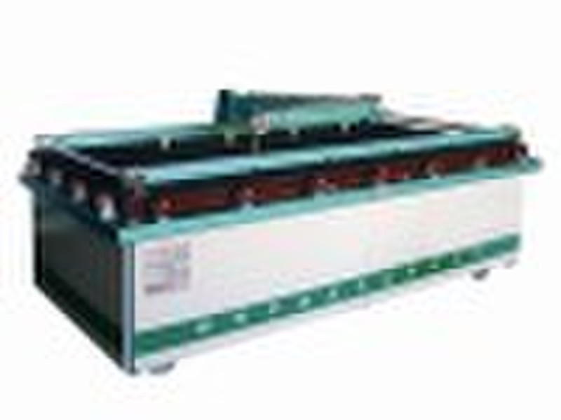 Pneumatic shaped glass cutting machine