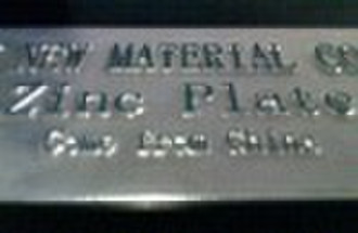 Zinc Photoengraving Plate