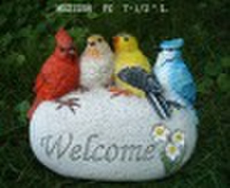 смолы птицы "Добро пожаловать" камень