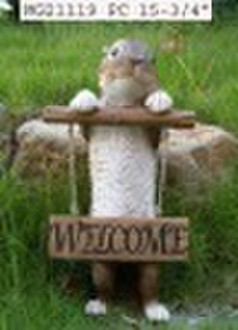 смолы кролик украшения сада