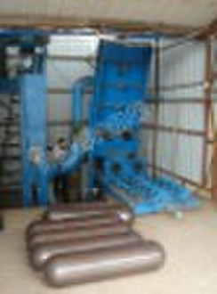 Steel cylinder internal shot blasting machine