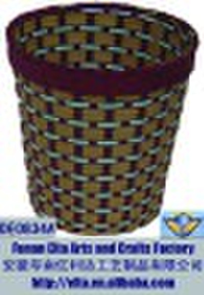 Wicker waste-paper basket