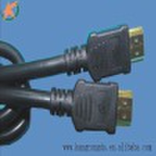 Горячая 19pin золочение антиоксидантом HDMI кабель 1.3