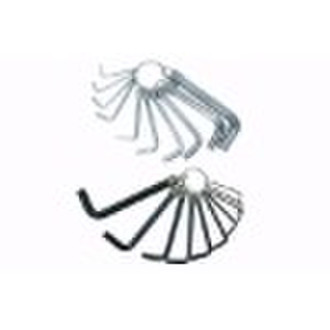 10PCS HEX KEY SET ON RING