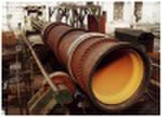 Large diameter hot mold method centrifugal pipe ca