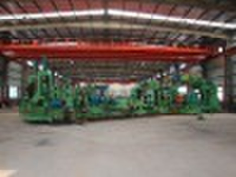 Spiral welded pipe mill