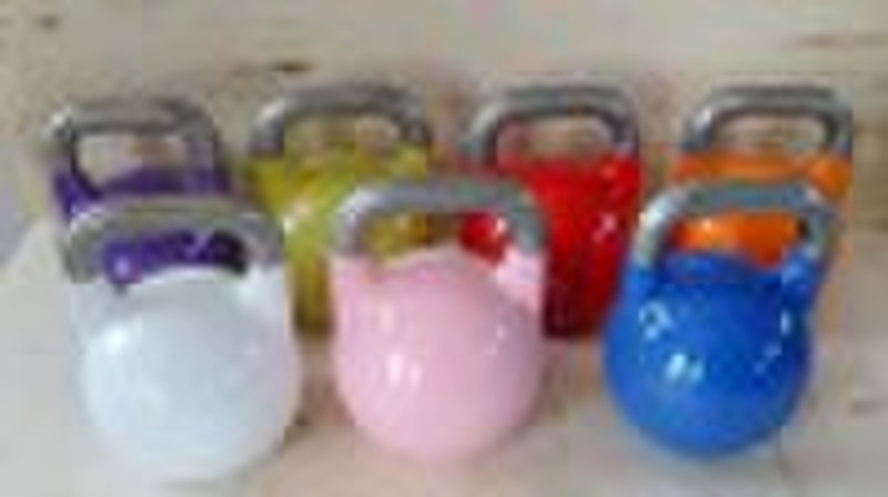 painted kettlebell