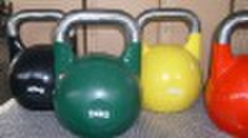 schwarz lackiertem Kettlebell