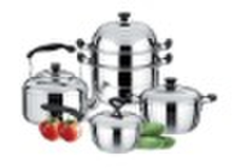 10 Pieces stainless steel Cookware set