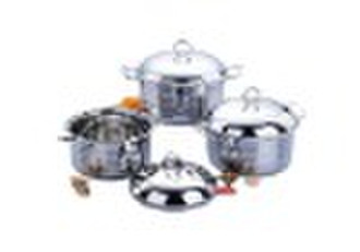 6 pieces Wide side soup pot set