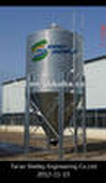 Hopper bottom steel silo for rice