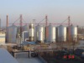 steel silos for feeds storage with flat bottom