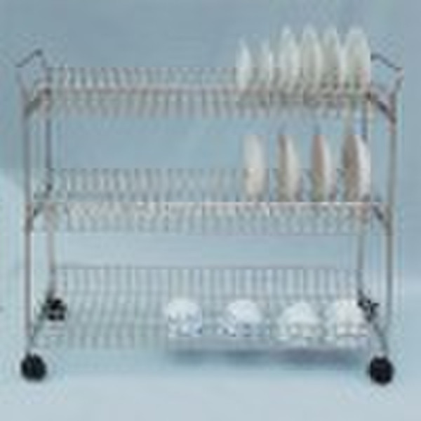 stainless steel 3-layer removable dish rack YM-A02