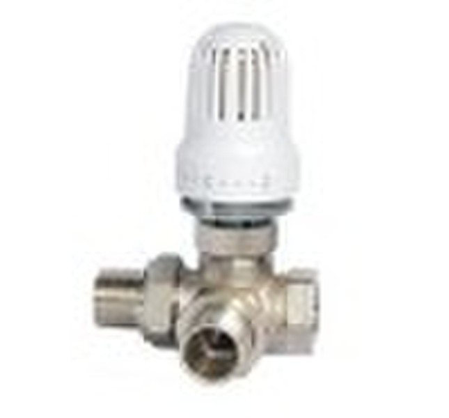 Thermastatic Radiator Valve (TRV) Tee body Nickel