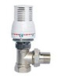 Thermostatic Radiator Valve (TRV) Nickel Angle Whi