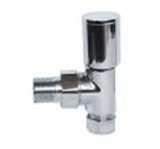 Towel Rail Angle Radiator Valves Brass handle Chro