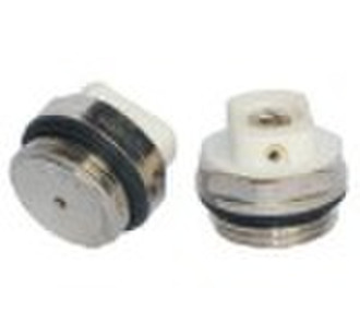 Air vent plug valve nickel plastic vent