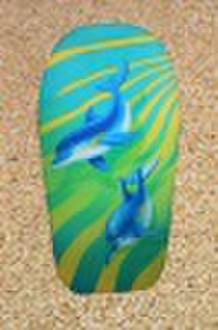 EPS surfboard with polyester taffeta surface