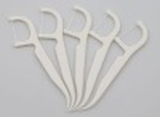 Dental floss picks with plastic bags packing