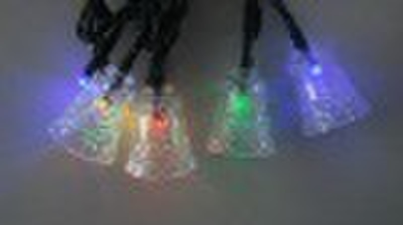 solar led christmas light with bell