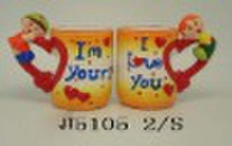 Ceramic lover cup, valentine gift, promotional gif