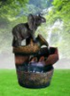 крытый фонтан с животными