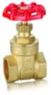 Brass gate valve