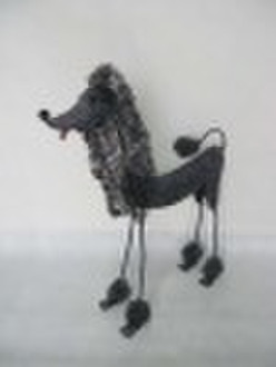 Metal poodle dog  decoration JF09B-0392